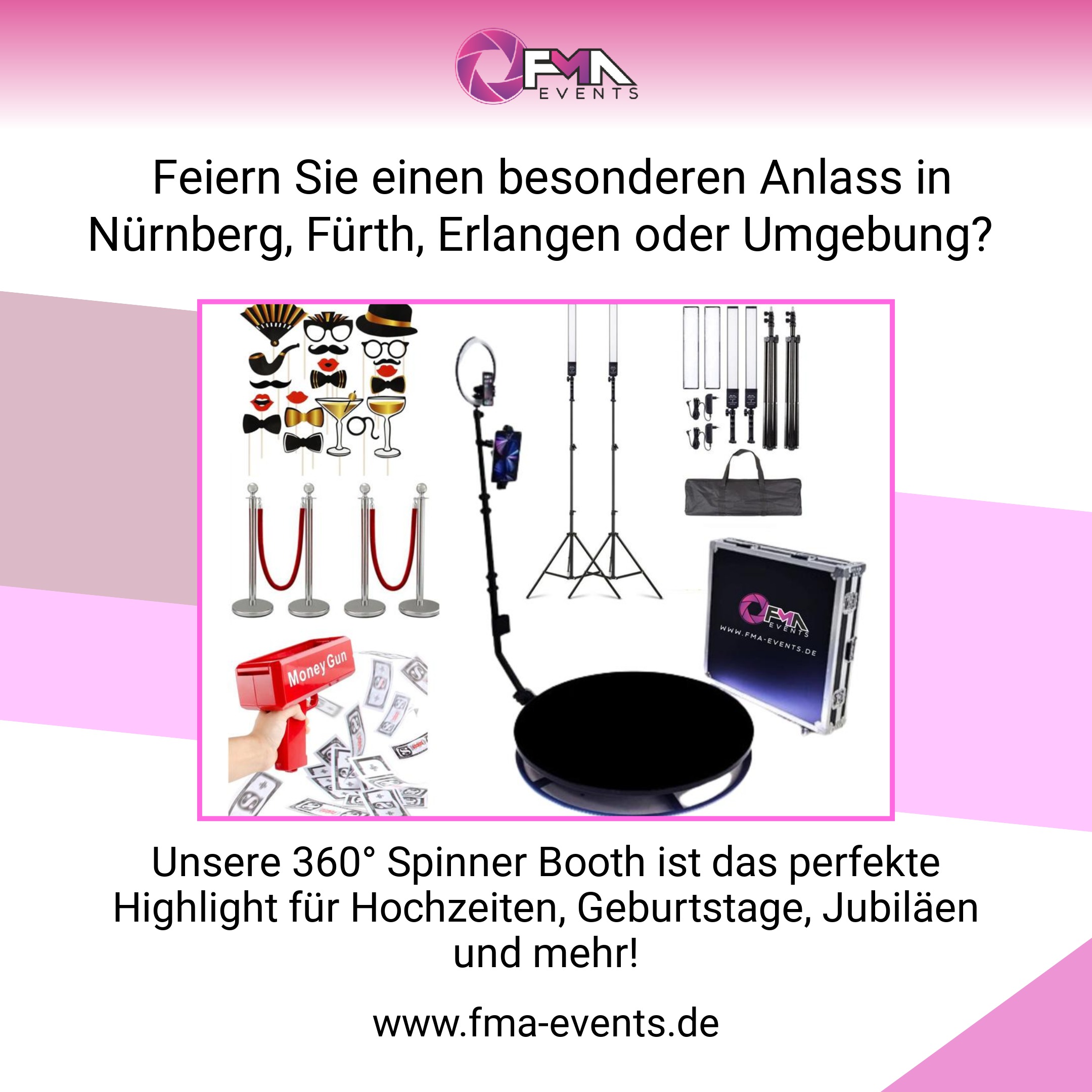 Geburtstagsüberraschung: 360° Videobox Spinner Booth